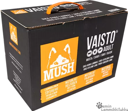 MUSH Vaisto® Musta Sika-kana-lammas 10kg ennakkotilaustuote - Mush raakaruoka - 37300 - 1