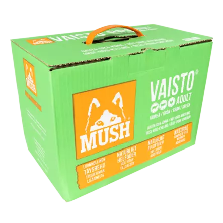 Mush Vaisto vihreä nauta-sika-kana, Ennakkotilaus 10kg - Mush raakaruoka - 37382 - 1