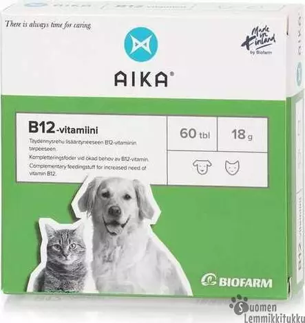 Aika B12-vitamiini 60 tbl - Koiran lisäravinteet ja öljyt - 41330 - 1