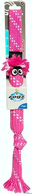 Rogz Scrubz vaaleanpunainen S-koko - Koiran köysi- ja vetolelut - 42060 - 1