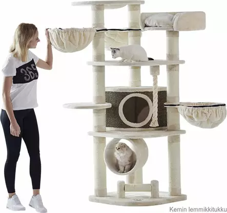 Todella iso raapimis- ja kiipeilypuu Elif etenkin isolle kissalle - Kissan raapimapuut - 37200 - 1