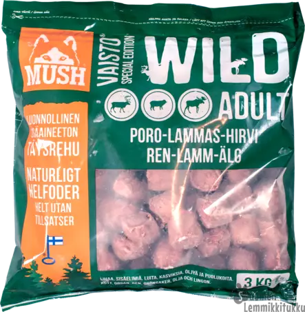 Mush Vaisto Wild 3kg - Koiran raakaruoka - 40550 - 1