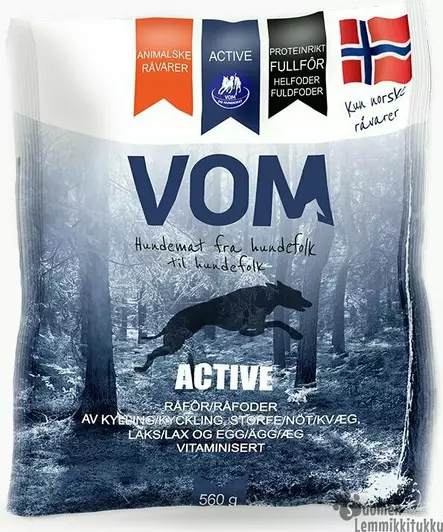 Vom Active Proteiini pullat 15x560g - Vom raakaruoka - 40500 - 1