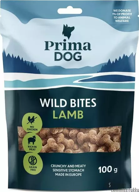 Wild bites Wild bites Lammas ja tyrni, rapea 100g - Pehmeät makupalat koiralle - 41370 - 1