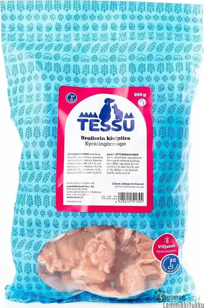 Broilerin kivipiira 4x900g, ennakkotilaus - Tessu raakaruoka - 41391 - 1