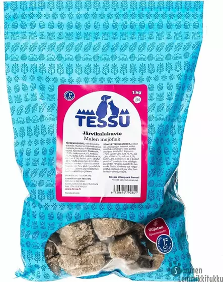 Järvikalakuvio 4x1kg, ennakkotilaus - Tessu raakaruoka - 41411 - 1