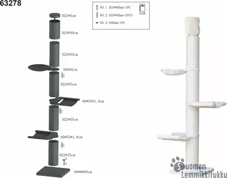 Nobby Korkea raapimapuu Kalin - Kissan raapimapuut - 37181 - 2