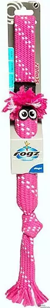 Rogz Scrubz vaaleanpunainen M-koko - Koiran köysi- ja vetolelut - 42061 - 1