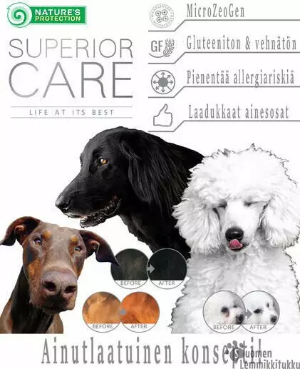 Superior Care White Dogs Small&mini, valkoisille koirille, vaaleat kalat 10kg - Erikoiskuivaruoka koiralle - 42571 - 2