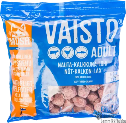 Mush Vaisto sininen 3kg - Koiran raakaruoka - 40441 - 1