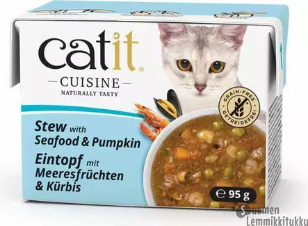 Cuisine mereneläviä & kurpitsaa kastikkeessa 95g - Kissan märkäruoka - 42022 - 1