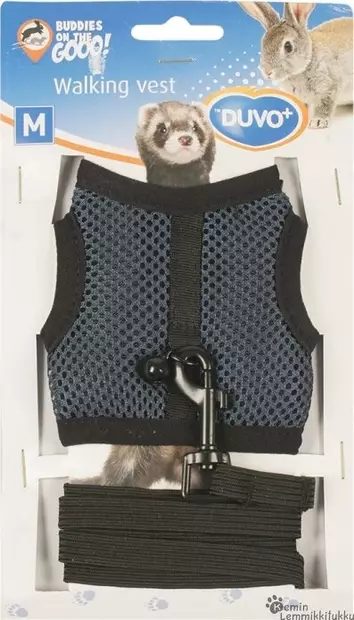 Duvo+ ulkoilutussetti pieneläimille, sininen - Valjaat ja taluttimet - 39202 - 2