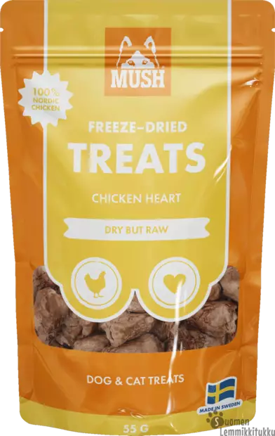 Mush Freeze dried treats kanansydän 50g - Pehmeät makupalat koiralle - 42542 - 1