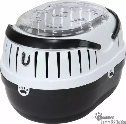 Kuljetuslaatikko 28x20x18cm musta-valkoinen - Kanin ja jyrsijän kuljetuskopat - 40312 - 1