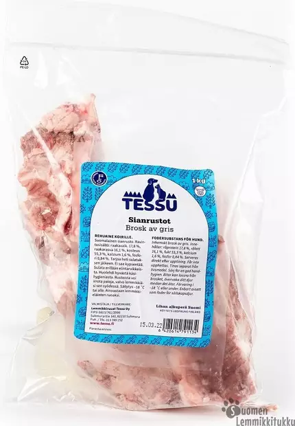 Tessu Sianrusto 1kg - Koiran raakaruoka - 39802 - 1