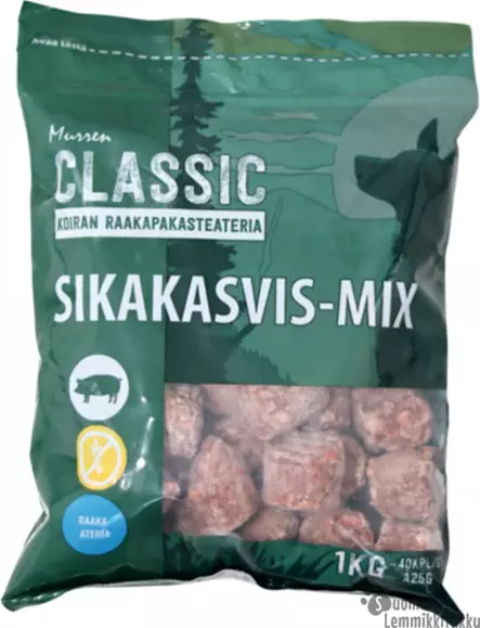 Sika-kasvismix 6x 1kg, luuton, enakkotilaus - Mush raakaruoka - 41862 - 1