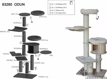 Nobby Tukeva Raapimapuu Odun - Kissan raapimapuut - 37182 - 2