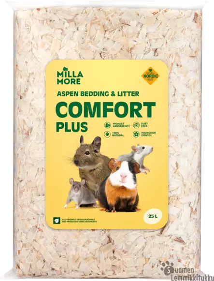 MIllamore Comfort Plus 25l n.1,4kg - Kanin ja jyrsijän heinät, kuivikkeet - 42273 - 1