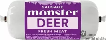 Dog Sausage Deer 400g, peura - treenimakkara - Treenimakkarat koiralle - 42403 - 1