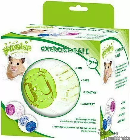 Pawise Juoksupallo Roll N Around Ø12.5cm - Kanin/jyrsijän juoksupyörät, aktivointi - 41063 - 1