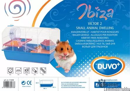 Duvo+ Jyrsijän häkki Ibiza Victor 2 - Kanin ja jyrsijän häkit - 40393 - 2