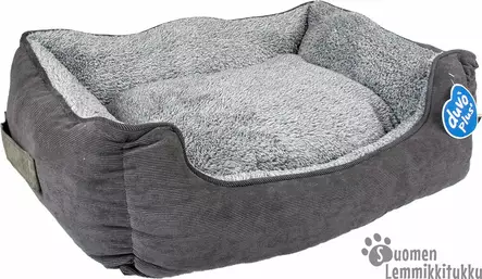 Lemmikin peti, vakosamettia, antrasiitti - Koiran pedit - 40333 - 1