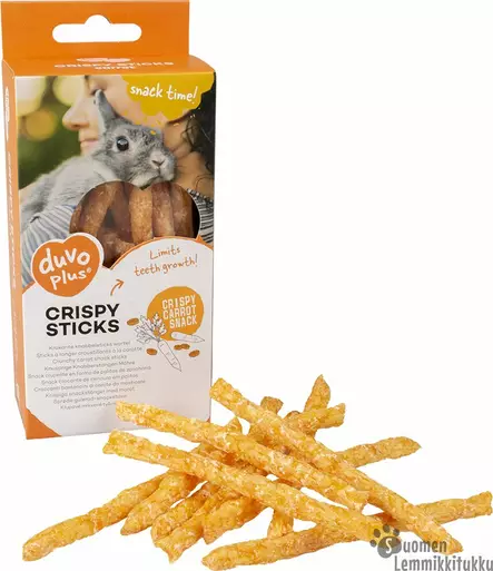 Duvo+ Rapeat purutikut, porkkana 50g - Kanin ja jyrsijän herkut - 41293 - 1