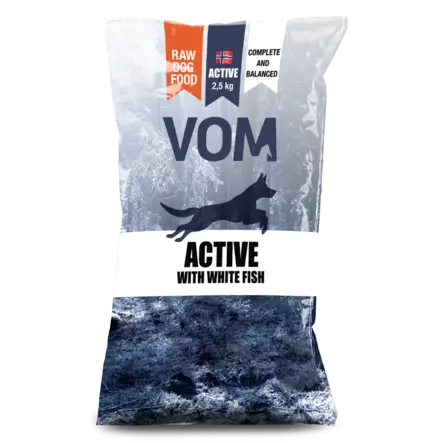 Vom Active Valkoinen kala 4x2,5kg - Vom raakaruoka - 42963 - 1
