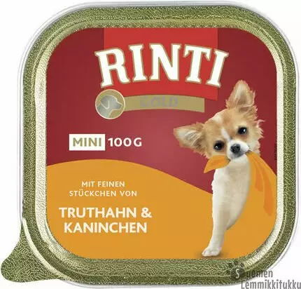 Rinti Gold Mini Kalkkuna & Kani 100g - Koiran märkäruoka - 38254 - 1