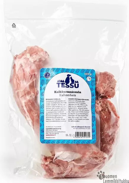 Kalkkunankaula ennakkotilaus 4x600g - Tessu raakaruoka - 39614 - 1
