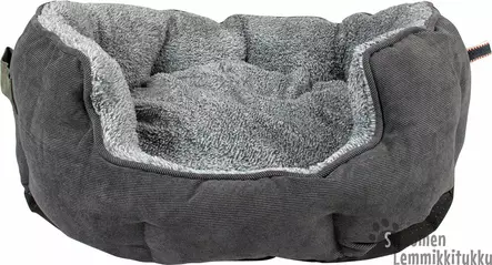 Lemmikin peti, ovaali, vakosamettia, antrasiitti - Koiran pedit - 40334 - 2