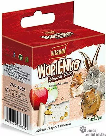 Vitapol Mineraalikivi, omena - Kanin ja jyrsijän hoito ja terveys - 41254 - 1