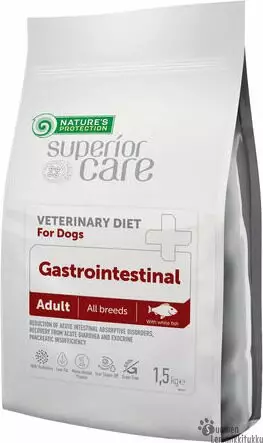 Superior Care Veterinary Diet Gastrointestinal White Fish Adult All Breed 1,5kg - Erikoiskuivaruoka koiralle - 42214 - 1