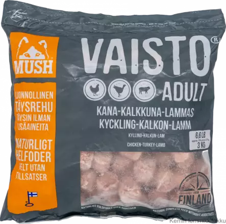 Mush Vaisto harmaa 3 kg - Koiran raakaruoka - 37354 - 1