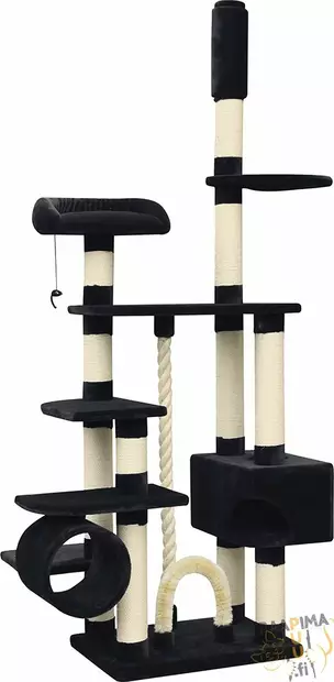 Korkea kiipeily- ja raapimapuu Kingdom, musta - Kissan raapimapuut - 37225 - 1