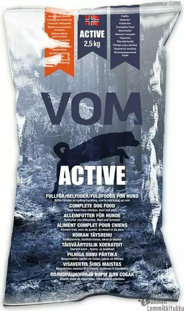 Vom Active Original pulla 4x2,5kg - Vom raakaruoka - 40495 - 1