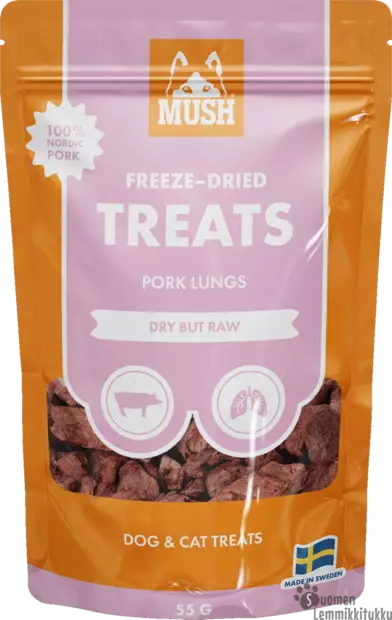 Mush Freeze dried treats sian keuhko 45g - Pehmeät makupalat koiralle - 42546 - 1
