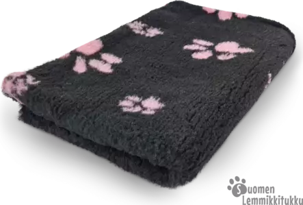 Makuualusta, Musta vaaleanpunaisilla tassuilla - Koiran makuualustat ja viltit - 42426 - 1