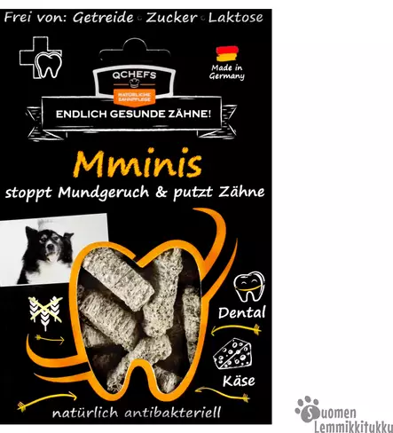 Mminis juustoherkku pureskeltavaksi (antibakteerinen, raikastaa hengitystä ja vähentää bakteereita suussa) - Koiran hampaidenhoito - 40996 - 1