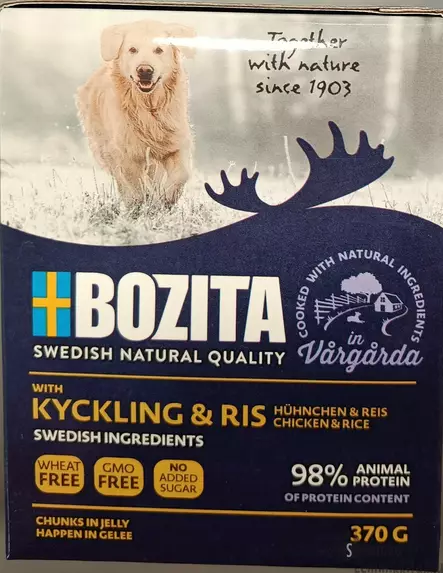 Bozita Naturals kana&riisi 370g - Koiran märkäruoka - 39386 - 1