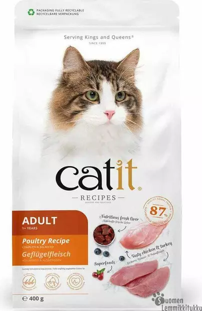 Catit Recipies Adult 400g - Kissan kuivaruoka - 42006 - 1