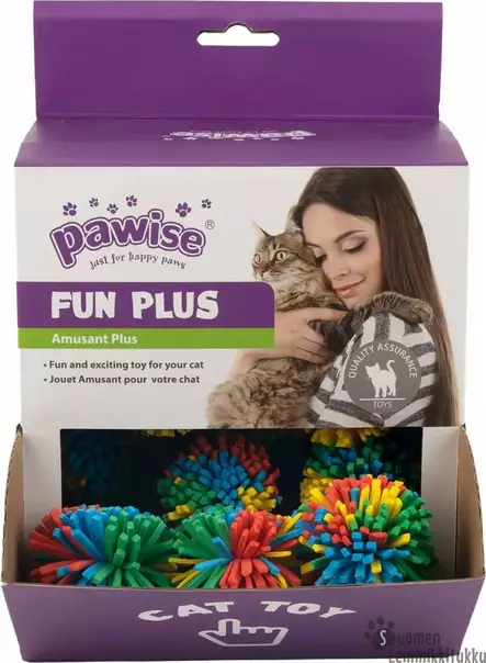 Pawise Sateenkaaripallo hapsuilla - Kissan pallot - 42576 - 1