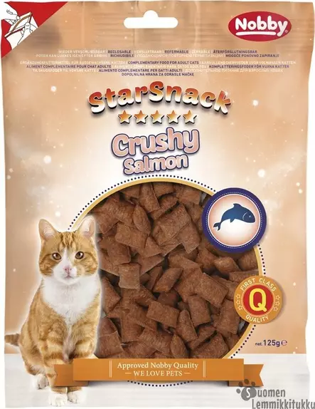 StarSnack Crushy Salmon kissannami, 125g - Kissan herkut - 41156 - 1