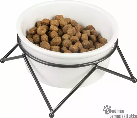 Duvo+ ZigZag ruokakuppi Valkoinen/musta - Koiran ruokakupit - 40376 - 2