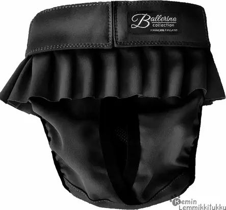 Finnero Ballerina juoksuhousut musta - Koiran juoksuhousut ja urossuojat - 38507 - 2