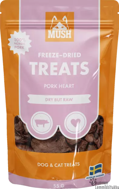 Mush Freeze dried treats sian sydän 50g - Pehmeät makupalat koiralle - 42547 - 1