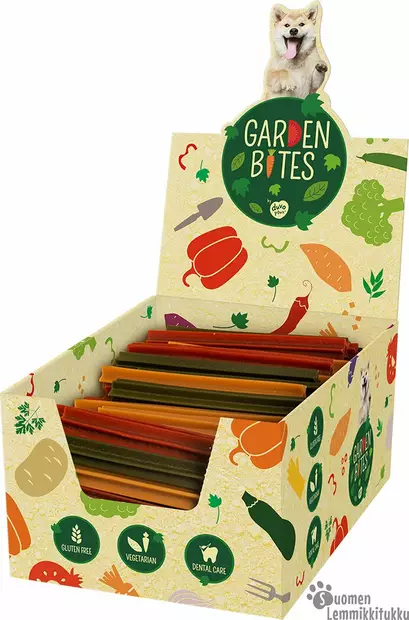 Garden Bites, Dental sticks, Koko S, jättipakkaus 216 tikkua, n.7 kk annos - Koiran hampaidenhoito - 39207 - 1