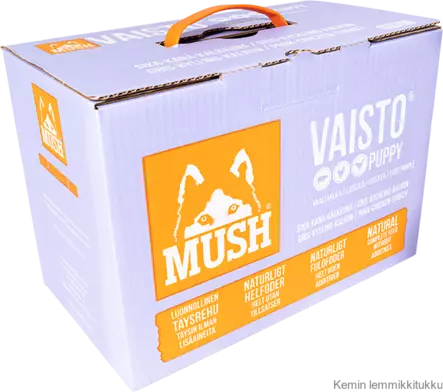Mush Vaisto Puppy vaaleanliila 10kg, Sika-kalkkuna-kana - Mush raakaruoka - 37297 - 1