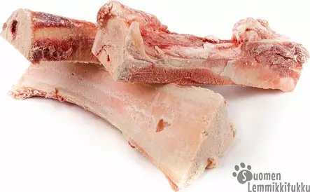 Naudan halkaistu putkiluu 1kg, vain myymälämyynnissä - Koiran raakaruoka - 39637 - 2