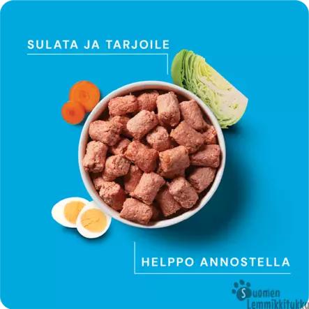 Nutriment By Rauh Puppy Nauta-Kana-Kasvikset 1kg - Koiran raakaruoka - 42257 - 2